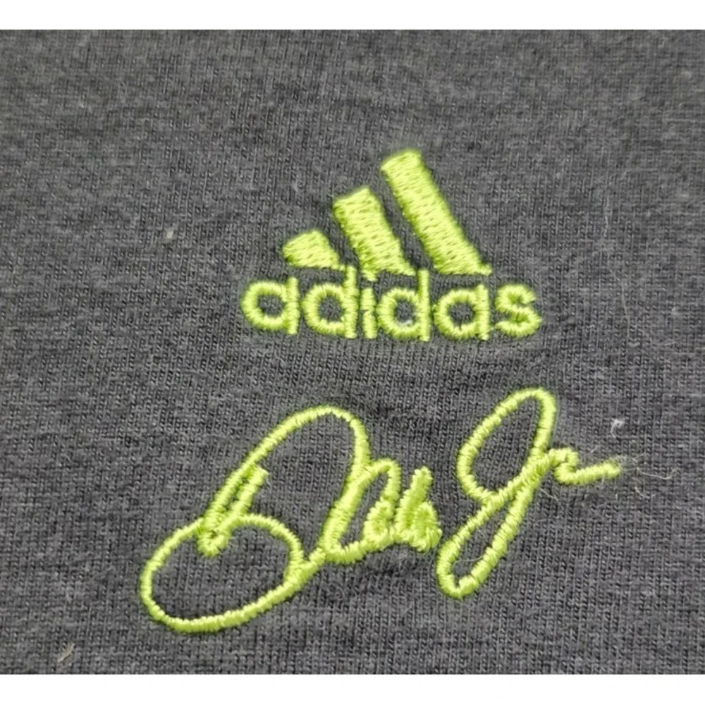 Adidas collab w/Dale Jr Racing‎ men's black graphic t-shirt sz. 2XL two sided